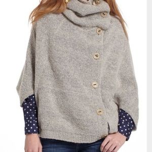 Anthropologie Cape Sweater Cowl Poncho Angel North